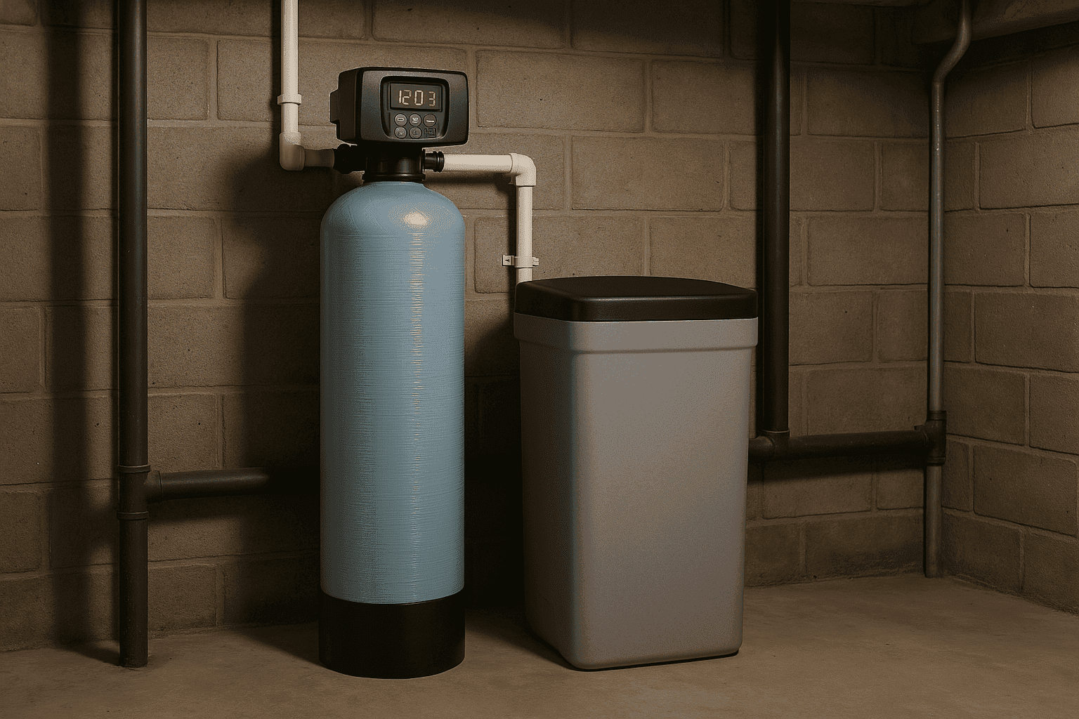 Residential water softener